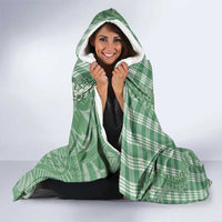 Green Hawaii Palaka Cowboy Turtle Hooded Blanket Hawaiian Paniolo Puakenikeni Maile Lei - Polynesian Pride