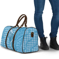 Blue Hawaii Palaka Cowboy Turtle Travel Bag Hawaiian Paniolo Puakenikeni Maile Lei - Polynesian Pride