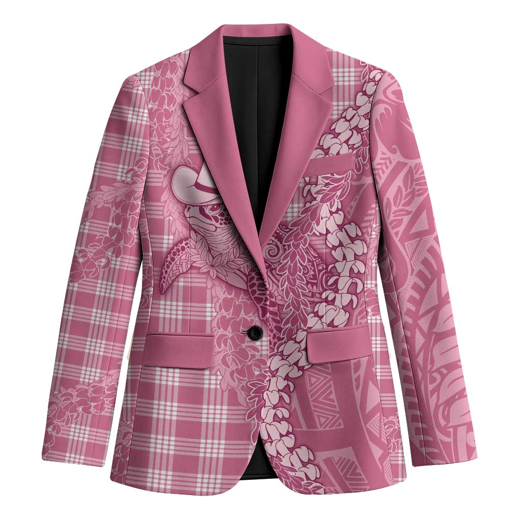 Pink Hawaii Palaka Cowboy Turtle Blazer Hawaiian Paniolo Puakenikeni Maile Lei - Polynesian Pride