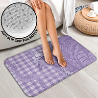 Purple Hawaii Palaka Cowboy Turtle Bathroom Set Hawaiian Paniolo Puakenikeni Maile Lei - Polynesian Pride