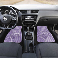 Purple Hawaii Palaka Cowboy Turtle Car Mats Hawaiian Paniolo Puakenikeni Maile Lei - Polynesian Pride