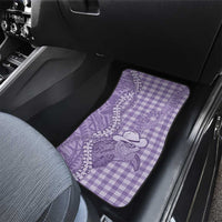 Purple Hawaii Palaka Cowboy Turtle Car Mats Hawaiian Paniolo Puakenikeni Maile Lei - Polynesian Pride