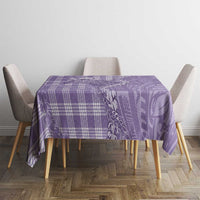 Purple Hawaii Palaka Cowboy Turtle Tablecloth Hawaiian Paniolo Puakenikeni Maile Lei - Polynesian Pride
