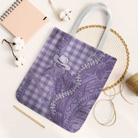 Purple Hawaii Palaka Cowboy Turtle Tote Bag Hawaiian Paniolo Puakenikeni Maile Lei - Polynesian Pride