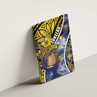 Tokelau Canvas Wall Art National Badge Waves Style