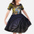 Personalised Tokelau Family Matching Mermaid Dress and Hawaiian Shirt National Badge Waves Style