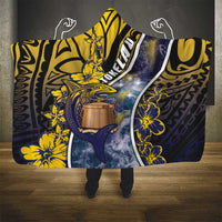 Tokelau Hooded Blanket National Badge Waves Style