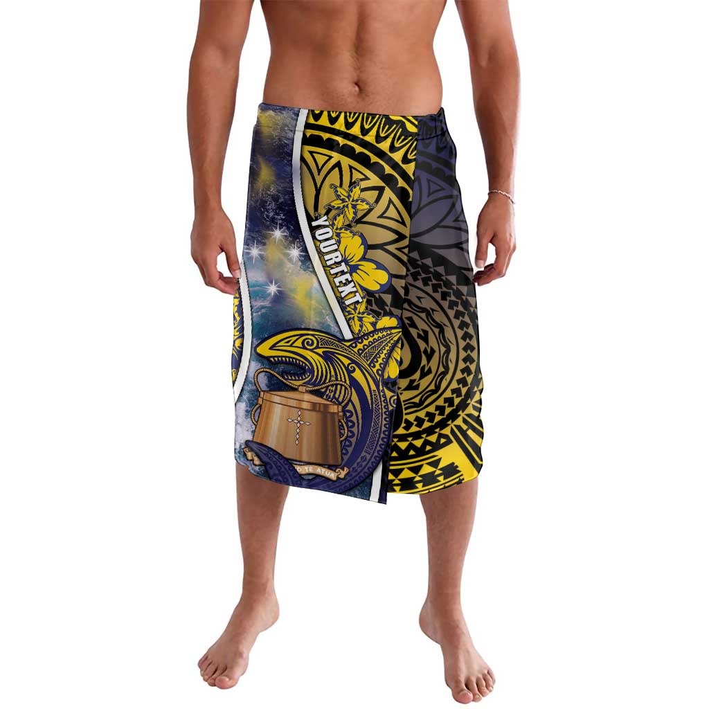 Personalised Tokelau Lavalava National Badge Waves Style