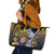 Tokelau Leather Tote Bag National Badge Waves Style