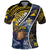 Personalised Tokelau Polo Shirt National Badge Waves Style