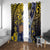 Tokelau Window Curtain National Badge Waves Style