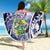 Pitcairn Islands Beach Blanket Coat Of Arms Waves Style
