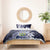 Pitcairn Islands Bedding Set Coat Of Arms Waves Style