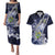 Personalised Pitcairn Islands Couples Matching Puletasi and Hawaiian Shirt Coat Of Arms Waves Style