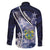 Personalised Pitcairn Islands Family Matching Off Shoulder Short Dress and Hawaiian Shirt Coat Of Arms Waves Style