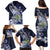 Personalised Pitcairn Islands Family Matching Puletasi and Hawaiian Shirt Coat Of Arms Waves Style