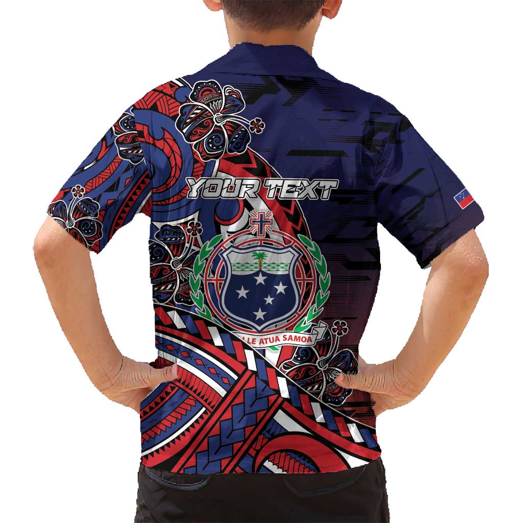Personalised Samoa Wrestling Family Matching Off Shoulder Maxi Dress and Hawaiian Shirt Polynesian Warrior Funny Style DT05 - Polynesian Pride