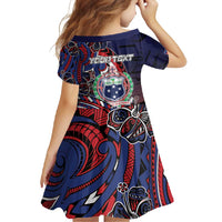 Personalised Samoa Wrestling Family Matching Off Shoulder Maxi Dress and Hawaiian Shirt Polynesian Warrior Funny Style DT05 - Polynesian Pride