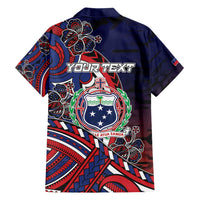 Personalised Samoa Wrestling Family Matching Off Shoulder Maxi Dress and Hawaiian Shirt Polynesian Warrior Funny Style DT05 - Polynesian Pride