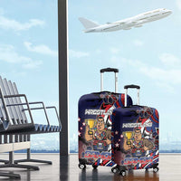 Samoa Wrestling Luggage Cover Polynesian Warrior Funny Style - Polynesian Pride