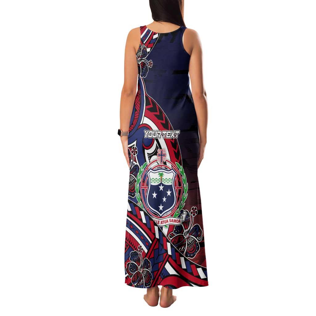 Personalised Samoa Wrestling Tank Maxi Dress Polynesian Warrior Funny Style - Polynesian Pride