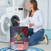 Samoa Boxing Laundry Basket Samoan Boxer Funny Style - Polynesian Pride