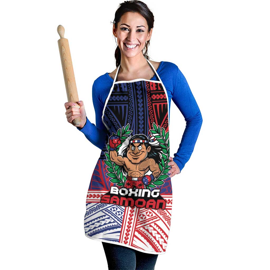 Samoa Boxing Apron Samoan Boxer Funny Style - Polynesian Pride