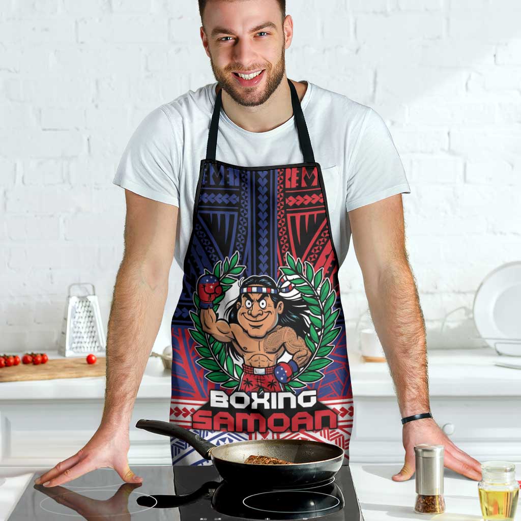 Samoa Boxing Apron Samoan Boxer Funny Style - Polynesian Pride