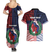 Personalised Samoa Boxing Couples Matching Summer Maxi Dress and Hawaiian Shirt Samoan Boxer Funny Style - Polynesian Pride