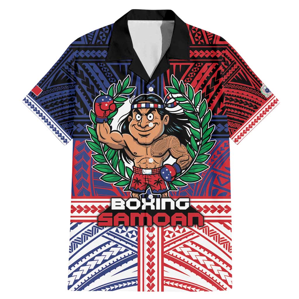 Personalised Samoa Boxing Family Matching Mermaid Dress and Hawaiian Shirt Samoan Boxer Funny Style - Polynesian Pride