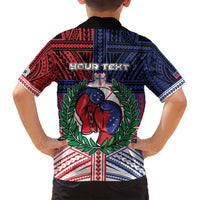 Personalised Samoa Boxing Family Matching Off Shoulder Short Dress and Hawaiian Shirt Samoan Boxer Funny Style - Polynesian Pride
