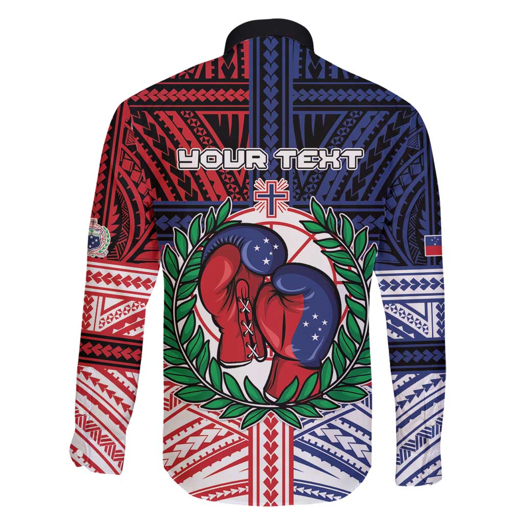 Personalised Samoa Boxing Family Matching Off Shoulder Short Dress and Hawaiian Shirt Samoan Boxer Funny Style - Polynesian Pride