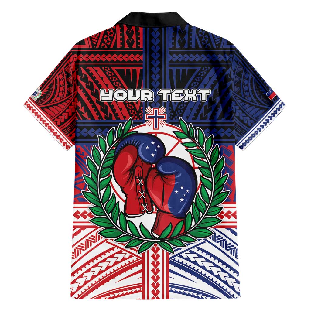 Personalised Samoa Boxing Family Matching Short Sleeve Bodycon Dress and Hawaiian Shirt Samoan Boxer Funny Style DT05 - Polynesian Pride