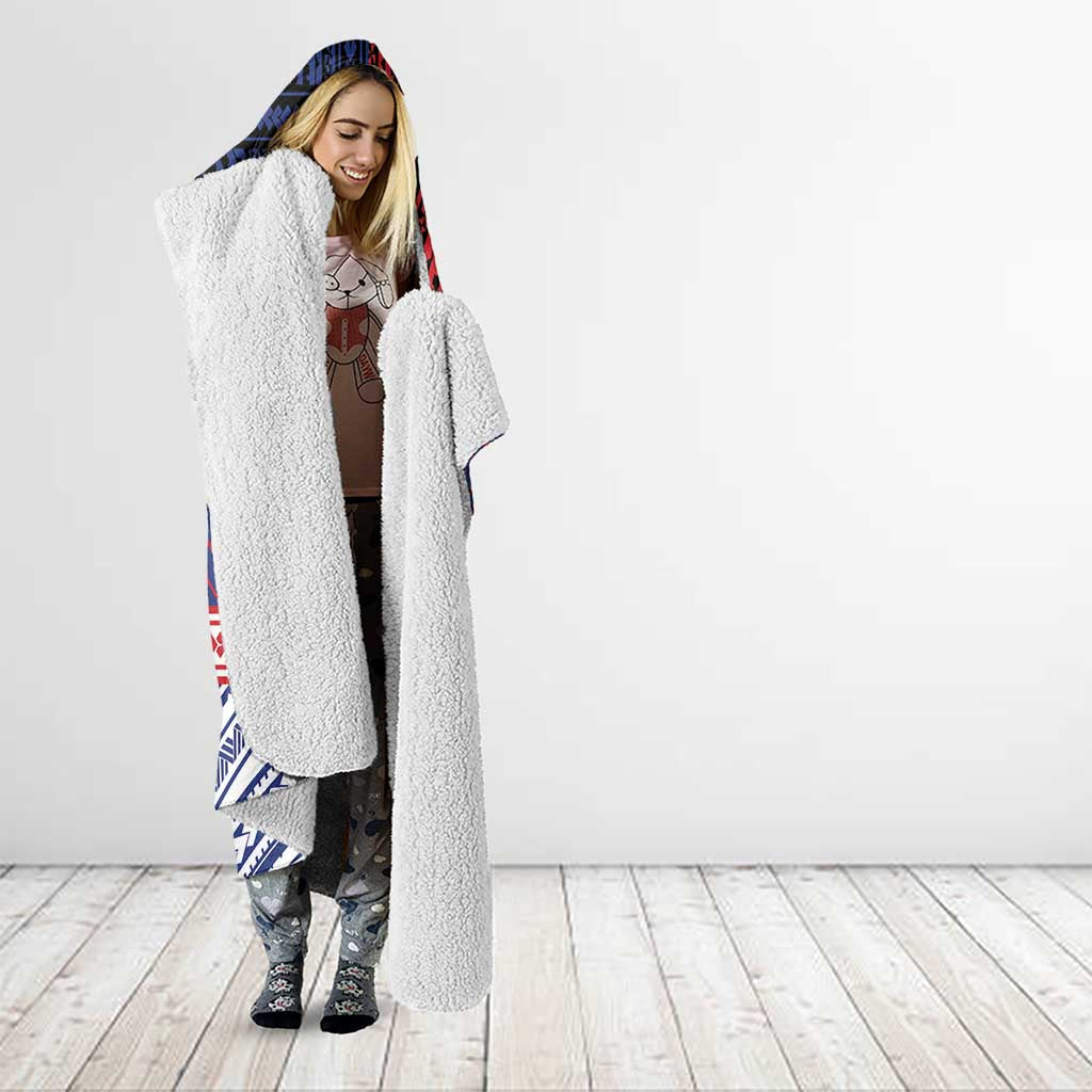 Samoa Boxing Hooded Blanket Samoan Boxer Funny Style - Polynesian Pride
