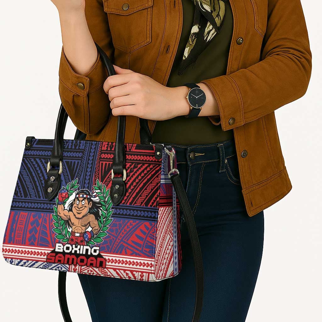 Samoa Boxing Leather Bag Samoan Boxer Funny Style - Polynesian Pride