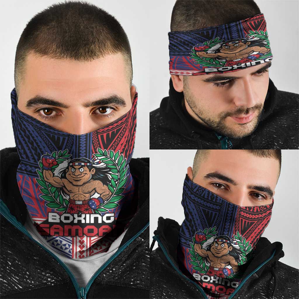 Samoa Boxing Neck Gaiter Samoan Boxer Funny Style - Polynesian Pride