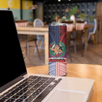 Personalised Samoa Boxing Skinny Tumbler Samoan Boxer Funny Style - Polynesian Pride