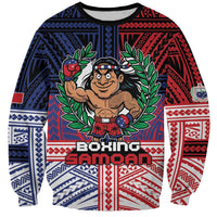 Personalised Samoa Boxing Sweatshirt Samoan Boxer Funny Style - Polynesian Pride