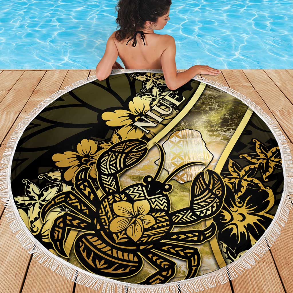 Niue Beach Blanket Niuean Crab Waves Style