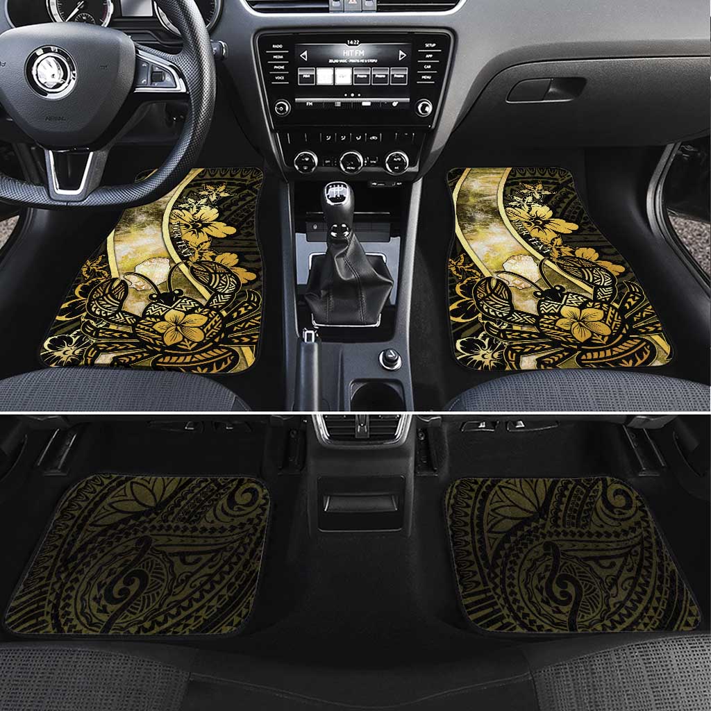 Niue Car Mats Niuean Crab Waves Style