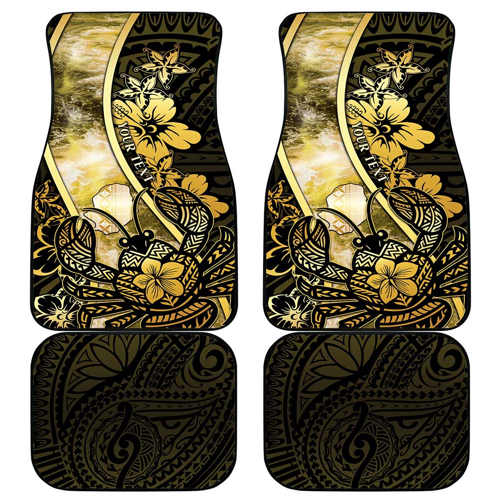 Niue Car Mats Niuean Crab Waves Style
