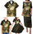 Personalised Niue Family Matching Puletasi and Hawaiian Shirt Niuean Crab Waves Style