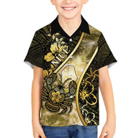 Personalised Niue Family Matching Summer Maxi Dress and Hawaiian Shirt Niuean Crab Waves Style