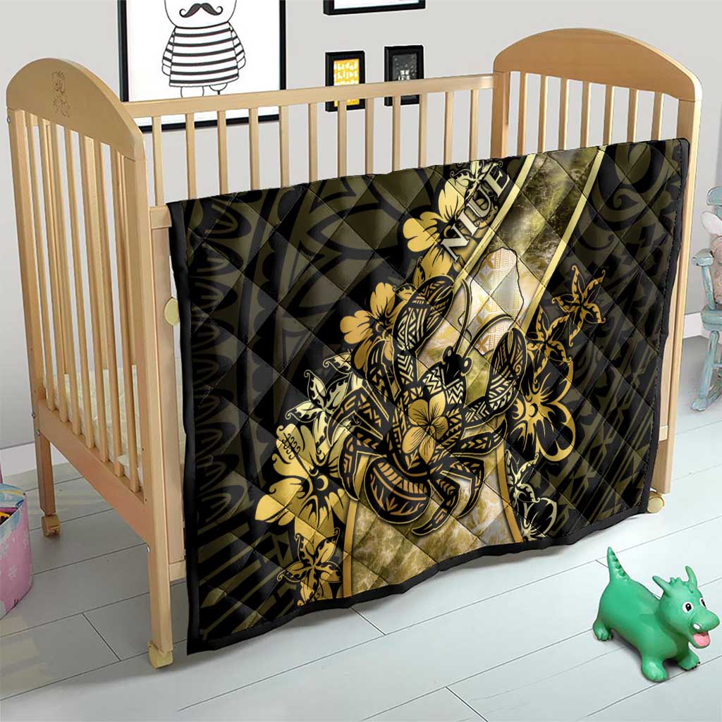Niue Quilt Niuean Crab Waves Style