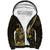 Personalised Niue Sherpa Hoodie Niuean Crab Waves Style