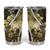 Personalised Niue Tumbler Cup Niuean Crab Waves Style
