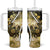 Personalised Niue Tumbler With Handle Niuean Crab Waves Style