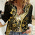 Personalised Niue Women Casual Shirt Niuean Crab Waves Style