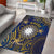 Nauru Area Rug Hibiscus Polynesian Tribal Pattern