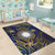 Nauru Area Rug Hibiscus Polynesian Tribal Pattern